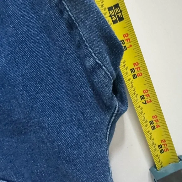 Maeve by Anthropologie Wide-Leg Cropped Denim Pants Size 30 Dark Wash - Picture 14 of 14